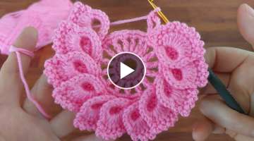 Wonderful Flower Pattern Crochet Description How to make eye catching crochet Tutorial for Beginn...